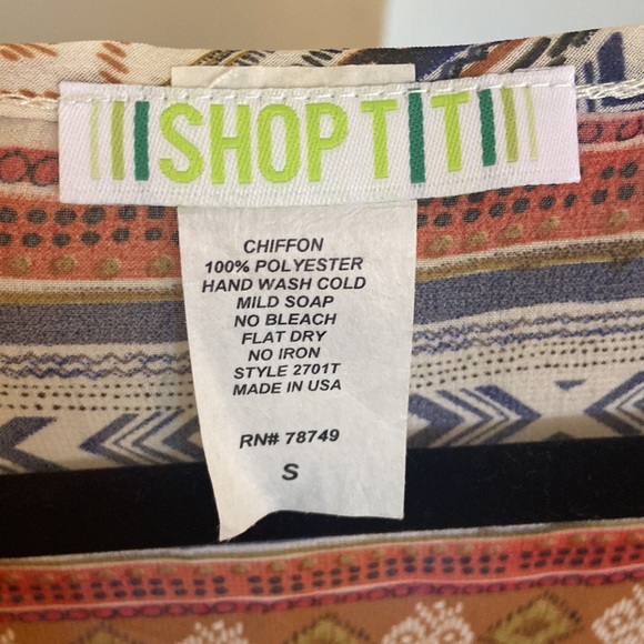 Bohemian long sleeve top - Picture 3 of 4